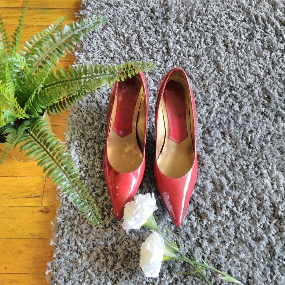 Red Patent Leather Pumps